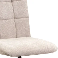 Gepolsterte Drehstühle in Beige - Fleur (2er Set)