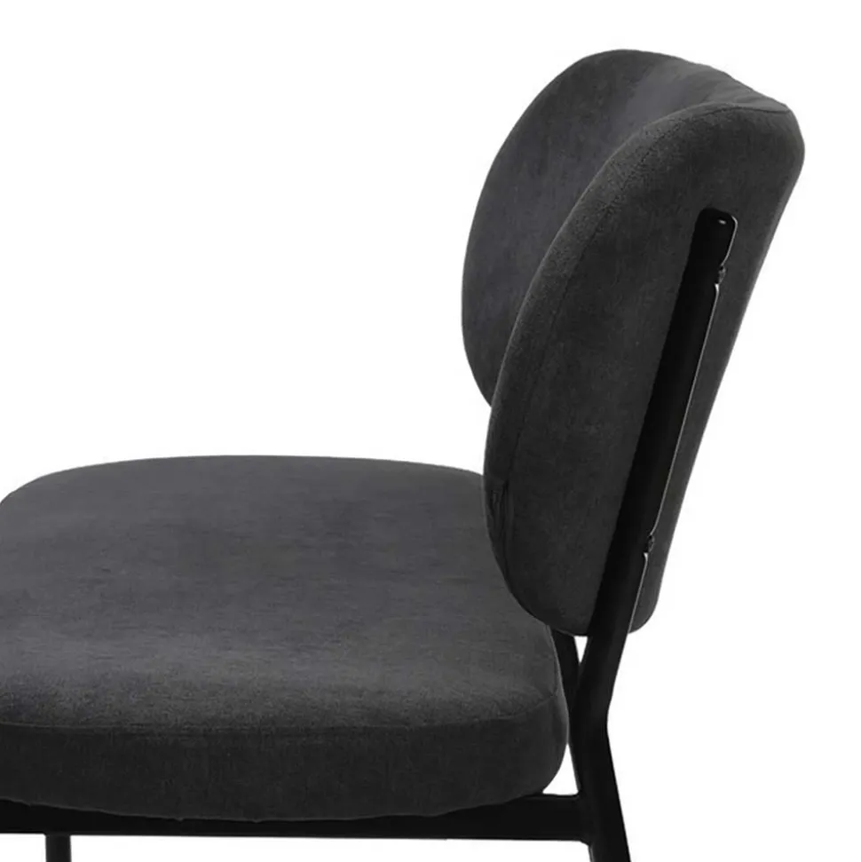 Gepolsterte Esstischbank in Dunkelgrau - Julisk