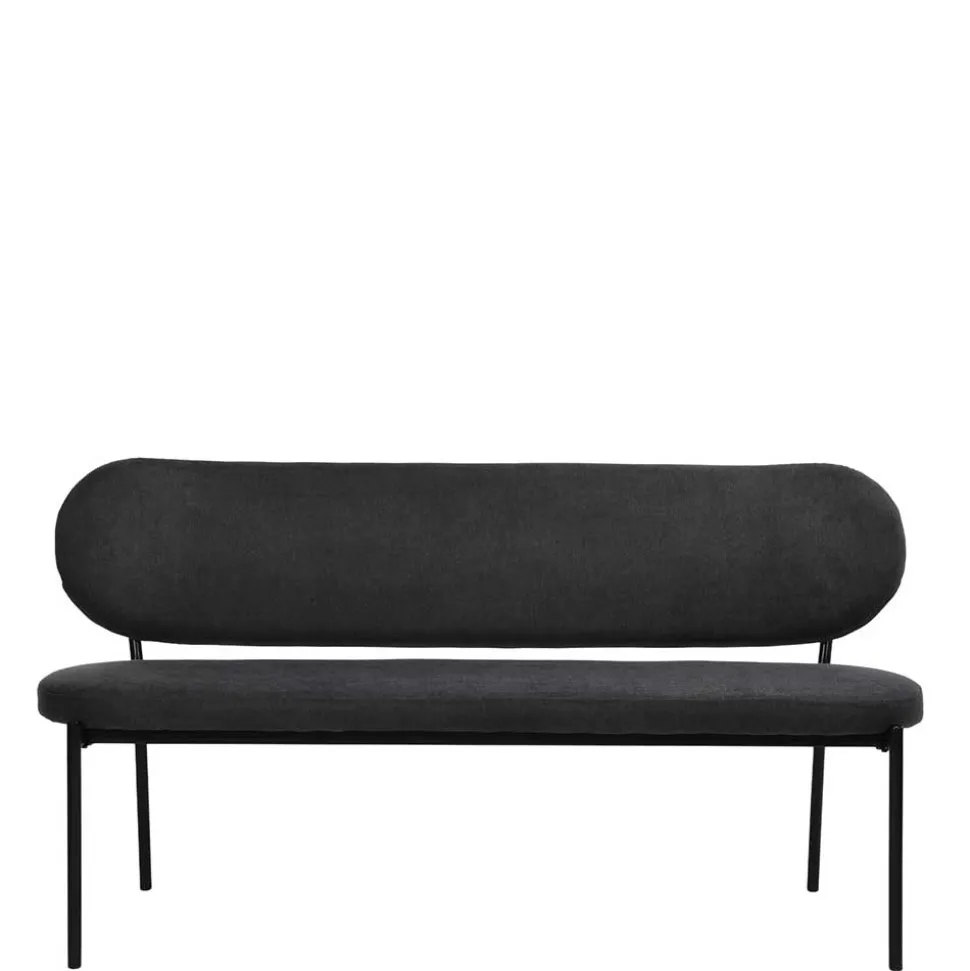 Gepolsterte Esstischbank in Dunkelgrau - Julisk