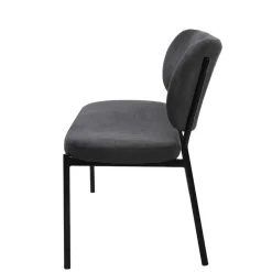 Gepolsterte Esstischbank in Dunkelgrau - Julisk