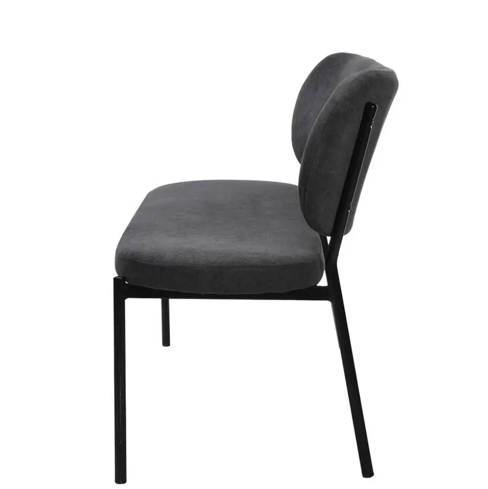 Gepolsterte Esstischbank in Dunkelgrau - Julisk