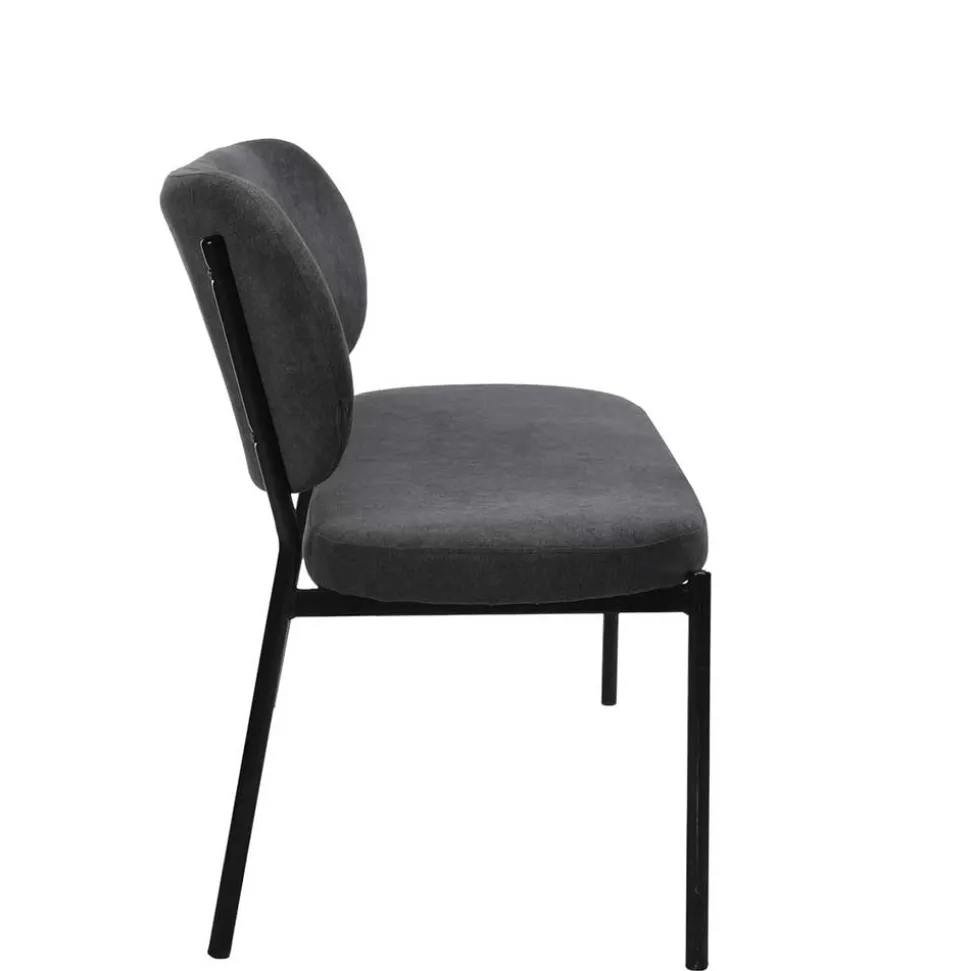 Gepolsterte Esstischbank in Dunkelgrau - Julisk