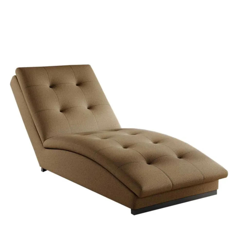 Gepolsterte Relaxliege in Beige - Senade