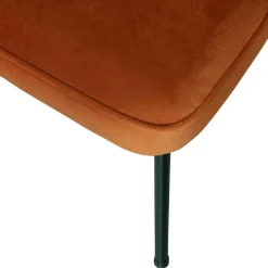 Gepolsterte Samtstühle in Rost Braun - Licasia (2er Set)