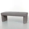 Gepolsterte Sitzbank Hawar in Grau