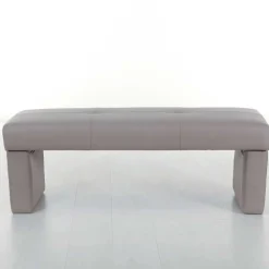 Gepolsterte Sitzbank Hawar in Grau