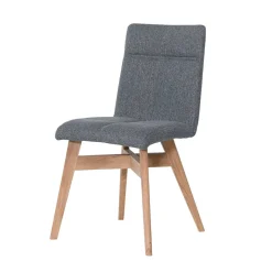 Gepolsterte Stühle in Grau & Natur - Tucina (2er Set)