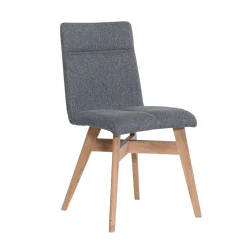 Gepolsterte Stühle in Grau & Natur - Tucina (2er Set)