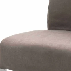 Gepolsterter Freischwinger Stuhl in Braun - Carpreras (2er Set)