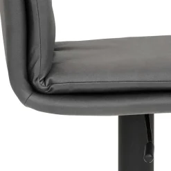 Gepolsterter Tresenstuhl in Dunkelgrau - Teromaso