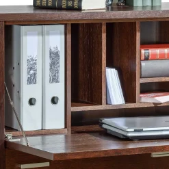 Geradlinige Schreibkommode in Wenge Braun - Glosidrana