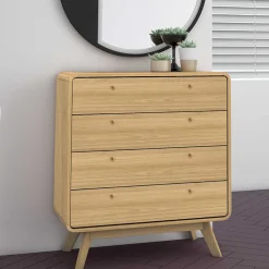 Gerundete Kommode mit vier Schubladen - Sophiea