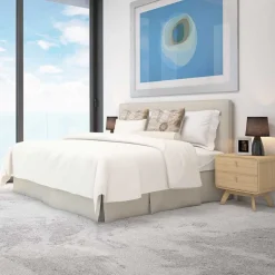 Gerundete Nachtkommode in Eiche Optik - Irons