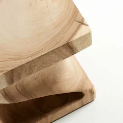 Geschnitzter Design Beistelltisch aus Massivholz - Lavista