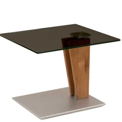 Getönter Glastisch fürs Wohnzimmer höhenverstellbar - Rasmiro