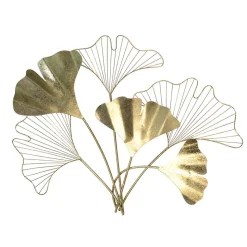 Gingko Blätter Wanddeko in Goldfarben - Utperio