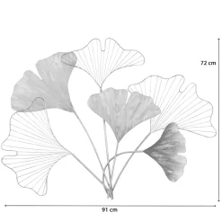 Gingko Blätter Wanddeko in Goldfarben - Utperio