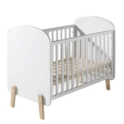 Gitterbett und Wickelkommode Set - Mauricia (zweiteilig)