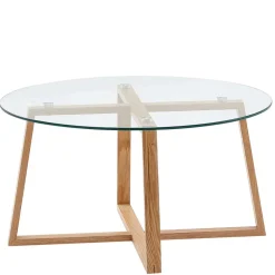 Glas Couchtisch in Rund 78x41x78 - Lavissa
