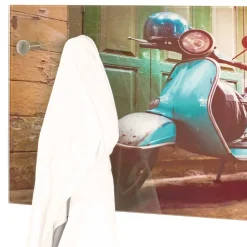 Glas Garderobe mit Motorroller Fotodruck - Fleppos