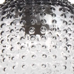 Glas Pendel Hängeleuchte in Grau - Memphys