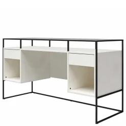 Glas Schreibtisch mit Rillen Strukturglasplatte - Corners