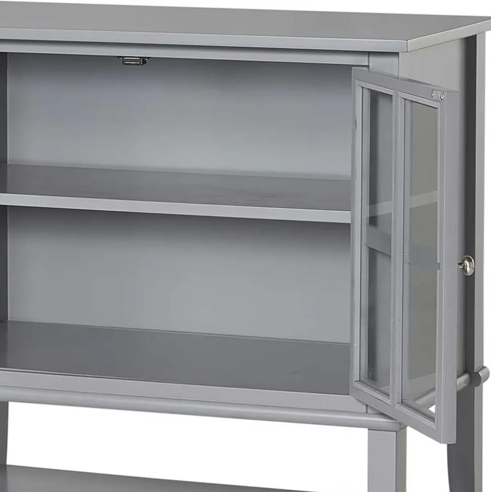 Glastüren-Schrank im Vintage Look - Radius