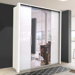 Gleittüren Schlafzimmerschrank mit Spiegel - Dolienca