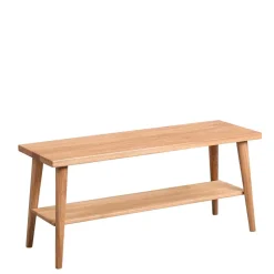 Günstige Flurbank aus Massivholz Wildeiche - Liorys