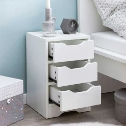 Günstige Nachtkommode mit drei Schubladen - Jian