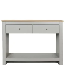 Günstiger Konsolentisch in Grau & Eichefarben - Poliesti