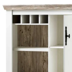 Günstiges Highboard im Scandi Chic Nedita in Weiß