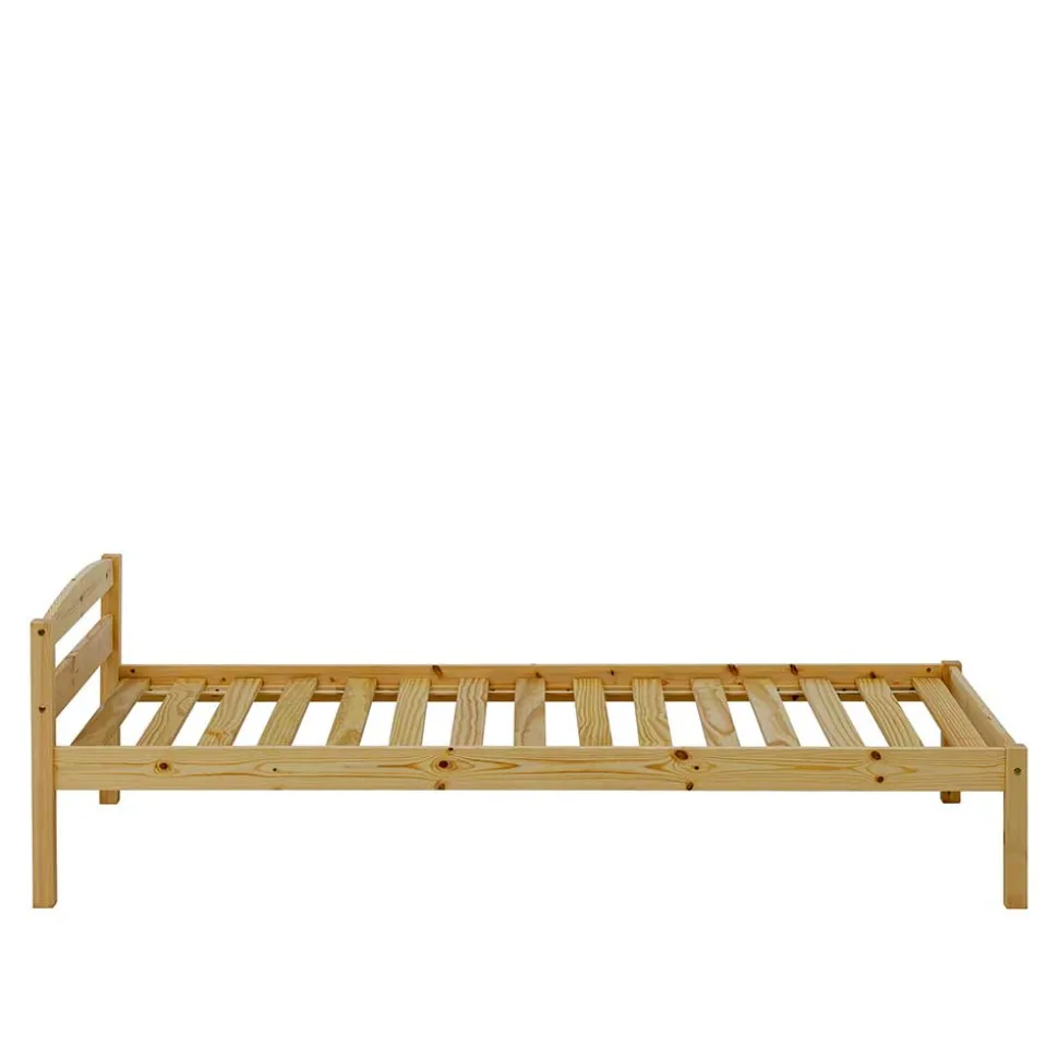 Günstiges Holzbett aus Fichte Massivholz - Niels
