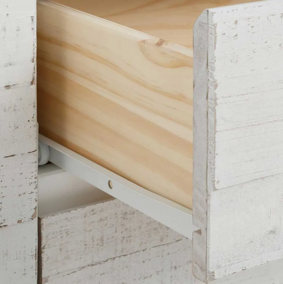 Günstiges Kombi Highboard in Weiß lasiert - Vagniu