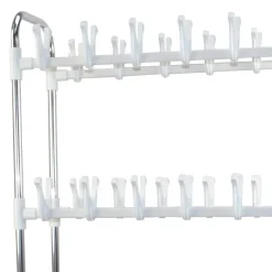 Günstiges Schuhregal auf Rollen Sangora in Weiß