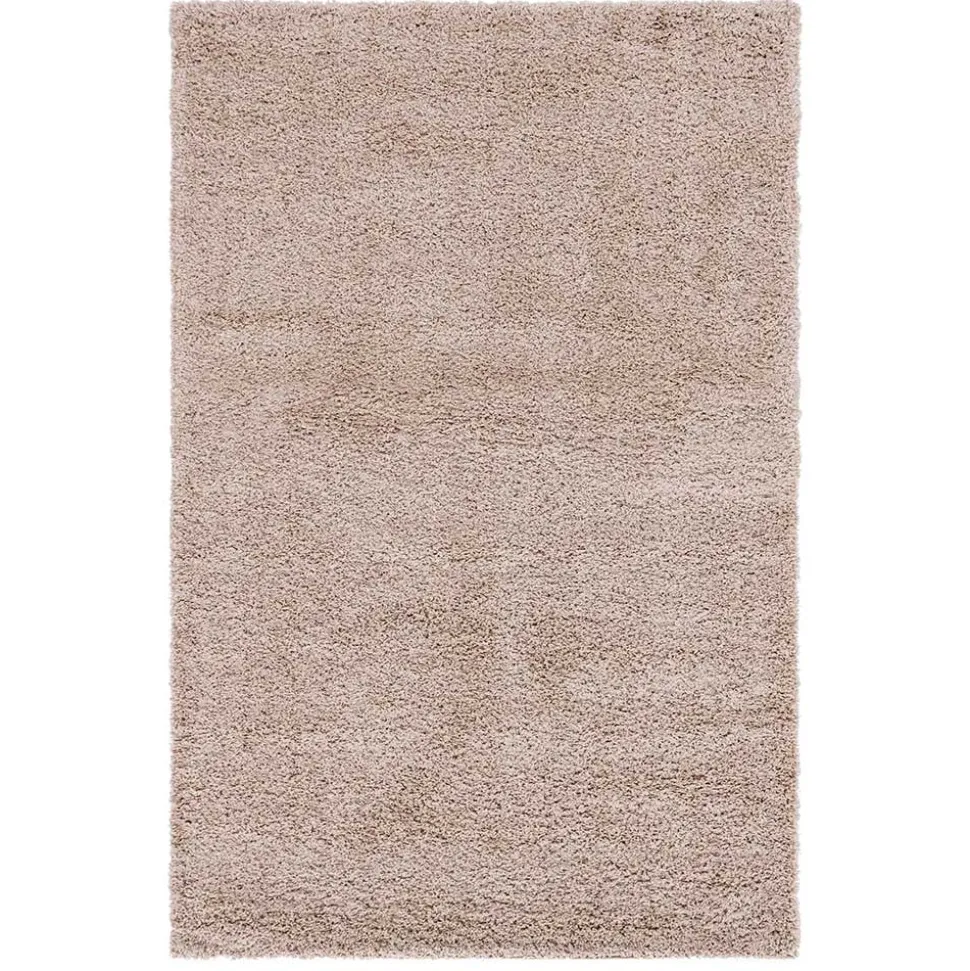 Graubrauner Teppich mit Hochflor - Liv