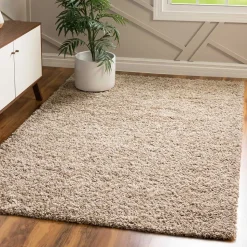 Graubrauner Teppich mit Hochflor - Liv