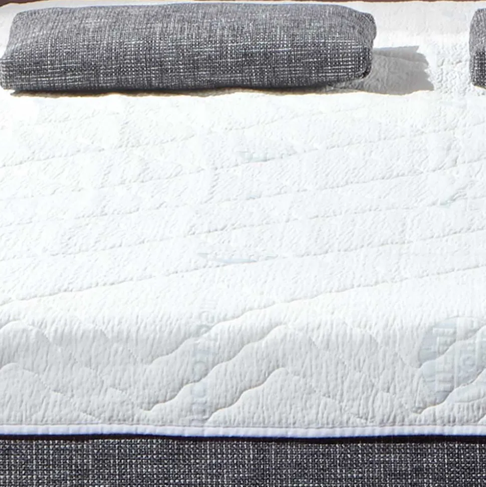 Graue Bettcouch mit Faltmechanik - Dalicia