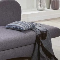 Graue Federkern Schlafcouch mit Bettkasten - Langos