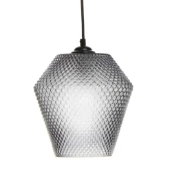 Graue Glas Pendelleuchte in Modern - Nelzoma