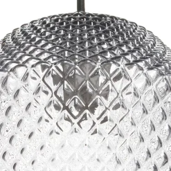 Graue Glas Pendelleuchte in Modern - Nelzoma