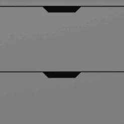 Graue Kommode mit drei Schubladen - Niento