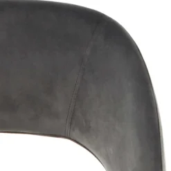 Graue Samtstühle mit Eisenbeinen - Viarolia (2er Set)