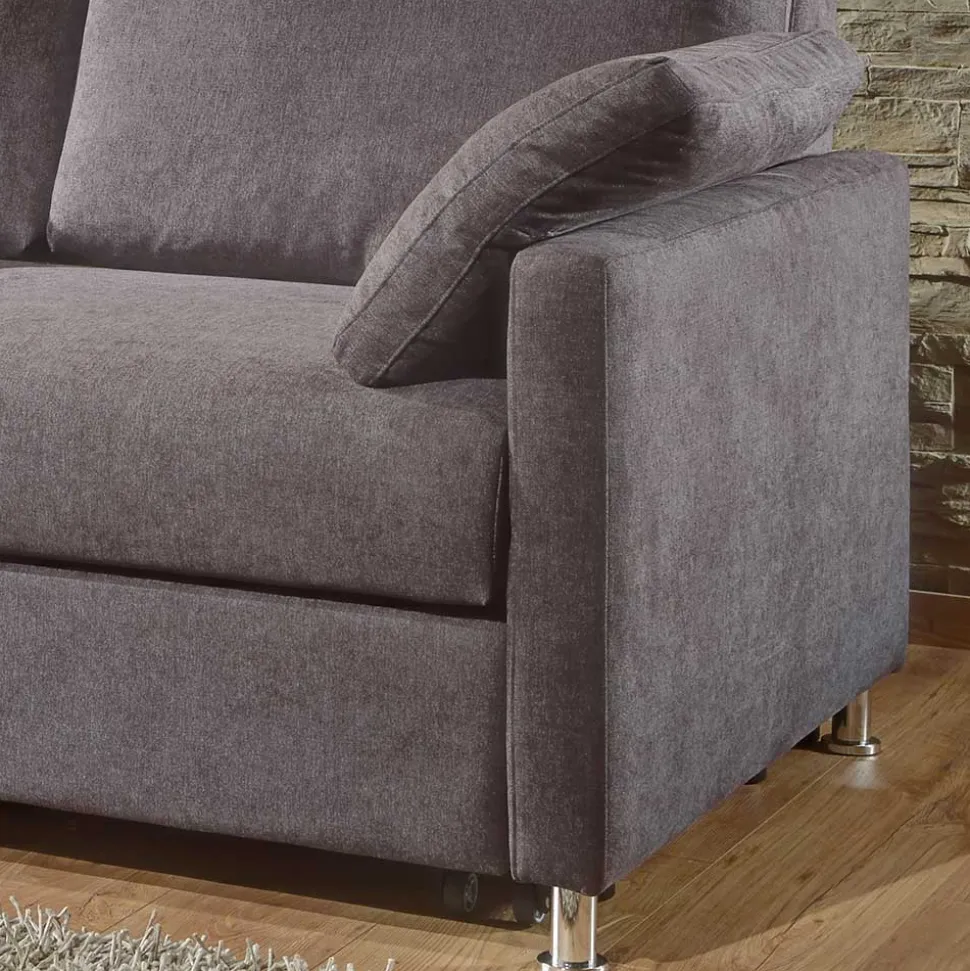 Graue Schlafcouch in drei Breiten - Jaxon