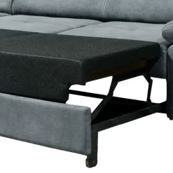 Graue Sofaecke mit Schlaffunktion - Quartia