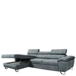 Graue Sofaecke mit Schlaffunktion - Quartia