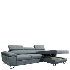 Graue Sofaecke mit Schlaffunktion - Quartia