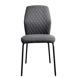 Graue Stoffstühle modern - Lenox (4er Set)