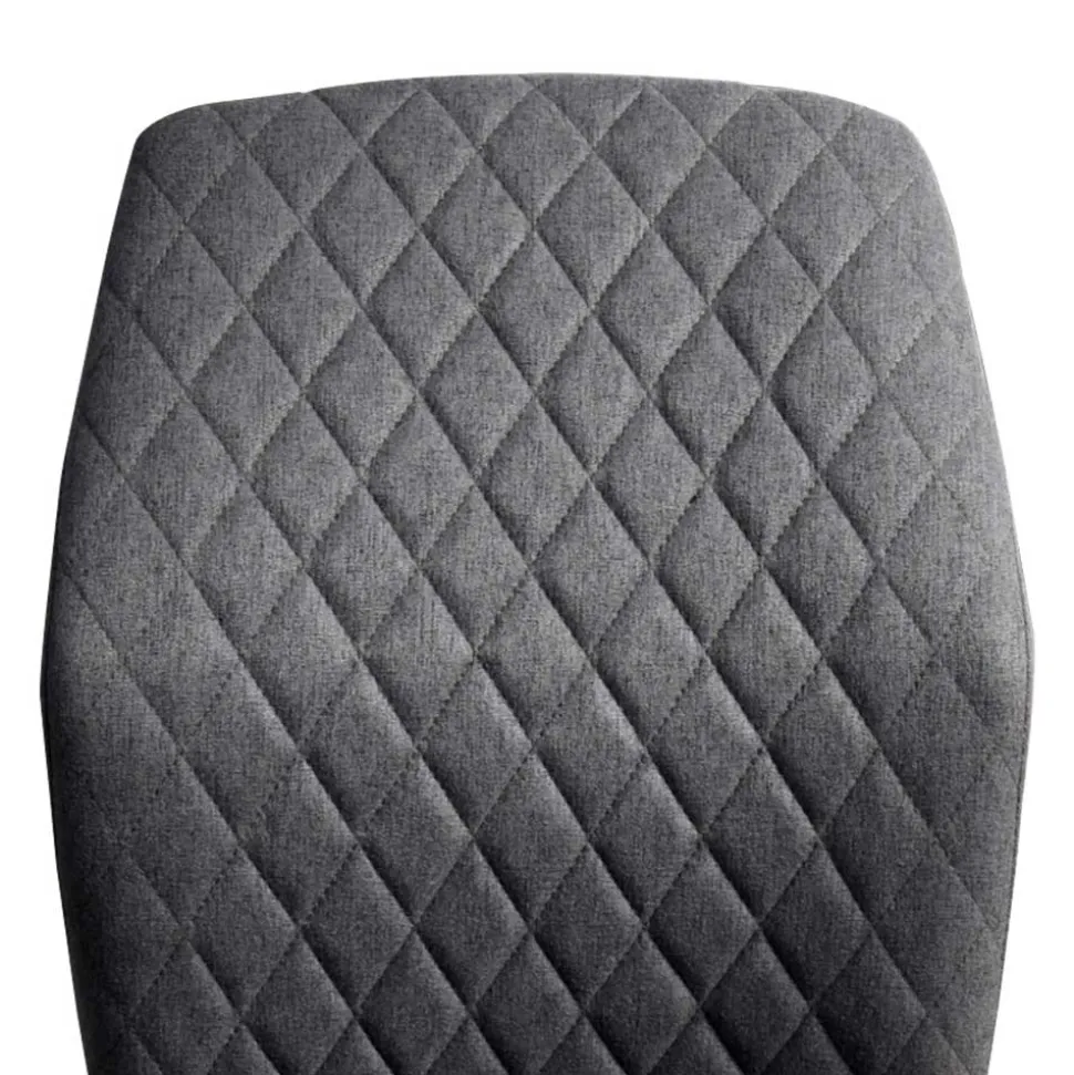 Graue Stoffstühle modern - Lenox (4er Set)