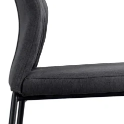 Graue Stoffstühle modern - Lenox (4er Set)